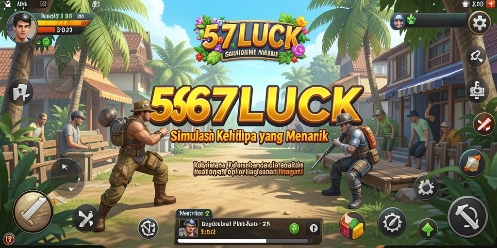 Screenshot menunjukkan gameplay realistis dalam 567LUCK.