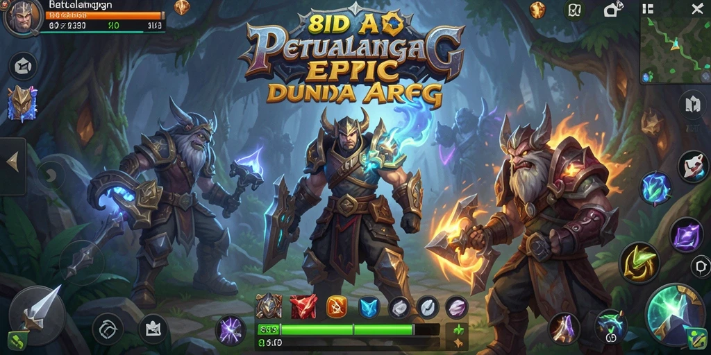 Tampilan gameplay yang epik dan seru dalam 8ID.