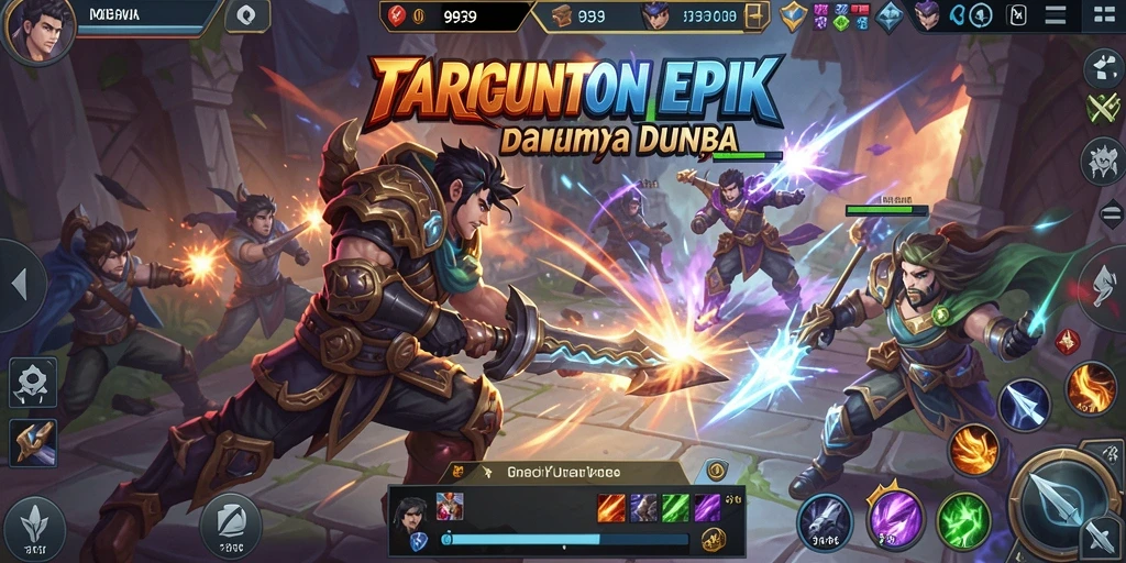Gameplay seru dalam pertarungan MOBA 9939 yang mendebarkan.