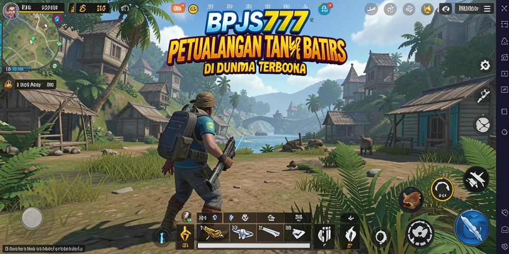 Tampilan gameplay BPJS777 yang menampilkan eksplorasi dunia terbuka.