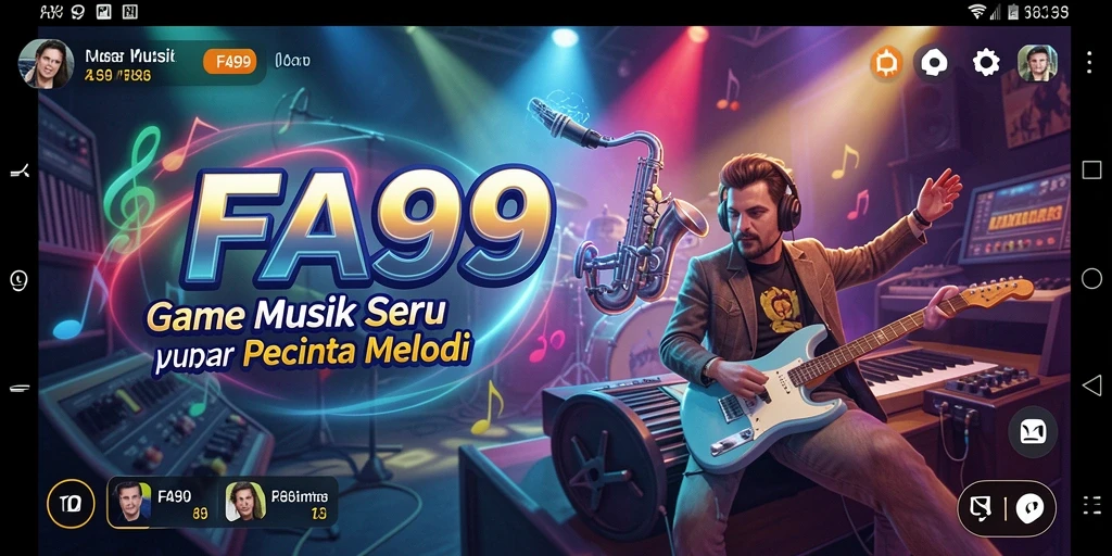 Tampilan gameplay FA99 yang menarik saat bermain musik.