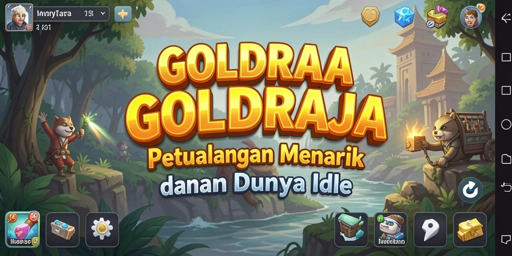 Tampilan gameplay <strong>GOLDRAJA</strong> yang menarik dan penuh warna.