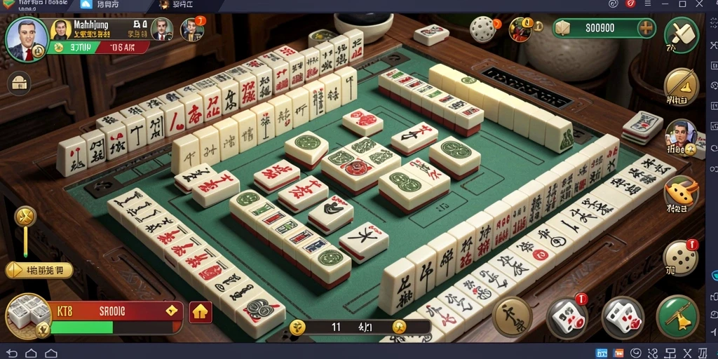 Tangkapan layar JKT8 menampilkan gameplay Mahjong yang mendebarkan.