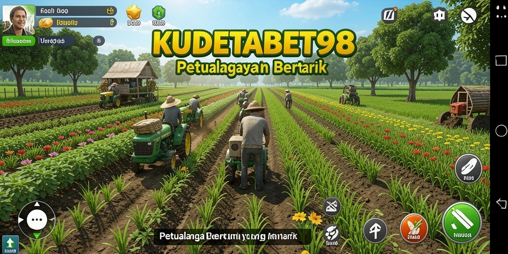 Tampilan menarik gameplay pertanian di KUDETABET98.