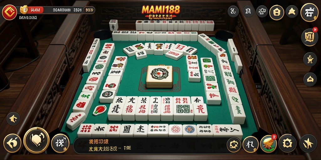 Tampilan menarik dari gameplay seru MAMI188 yang menampilkan Mahjong.