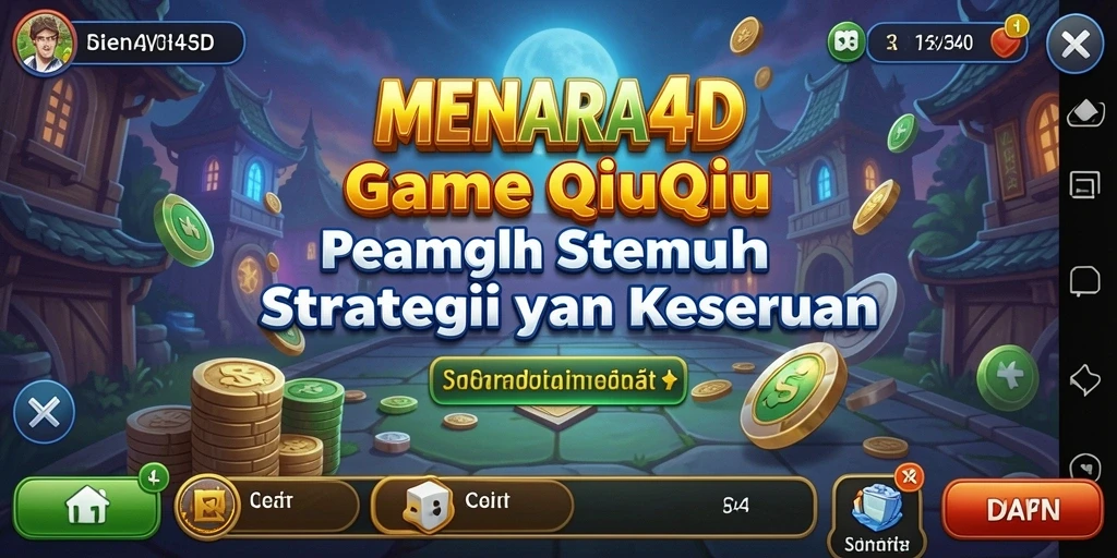 Tampilan seru gameplay QiuQiu di MENARA4D.