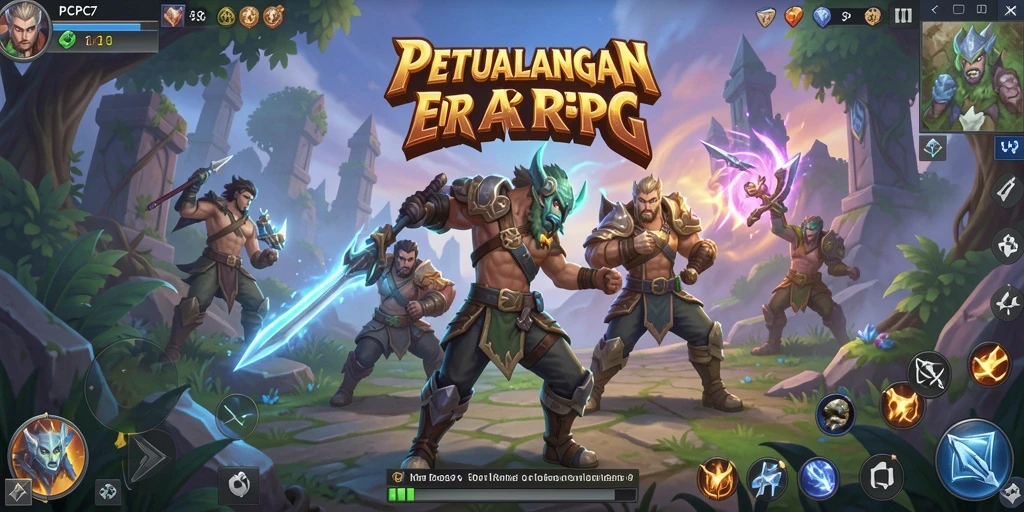 Tangkapan layar <strong>PCPC7</strong> menampilkan aksi pertarungan seru dalam dunia ARPG.