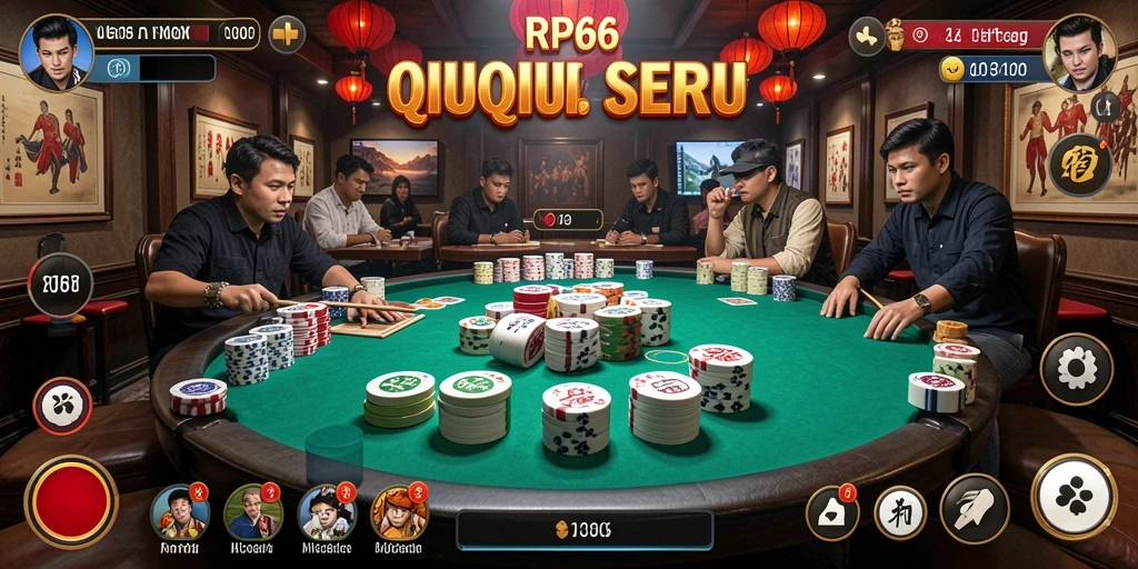 Tampilan gameplay RP66 dengan suasana kompetisi QiuQiu yang seru.