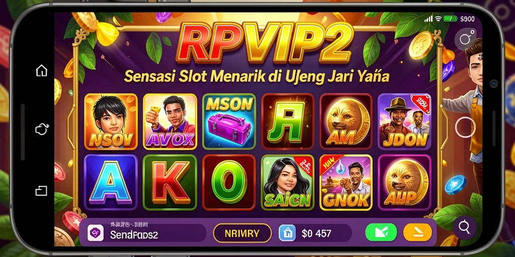 Tampilan menarik gameplay RPVIP2 saat memutar gulungan slot.