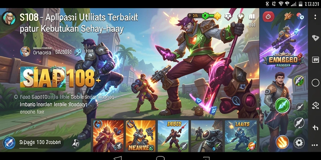 Screenshot SIAP108 menampilkan antarmuka aplikasi utilitas yang sederhana dan efisien.