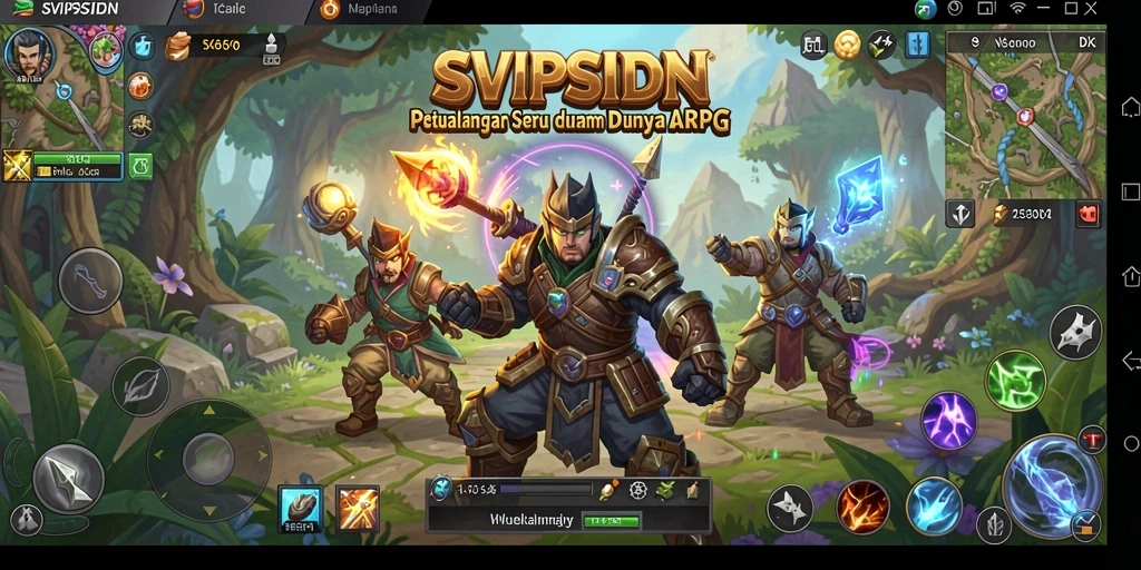 Tampilan gameplay seru dan mendebarkan dari SVIPSIDN dengan aksi ARPG.