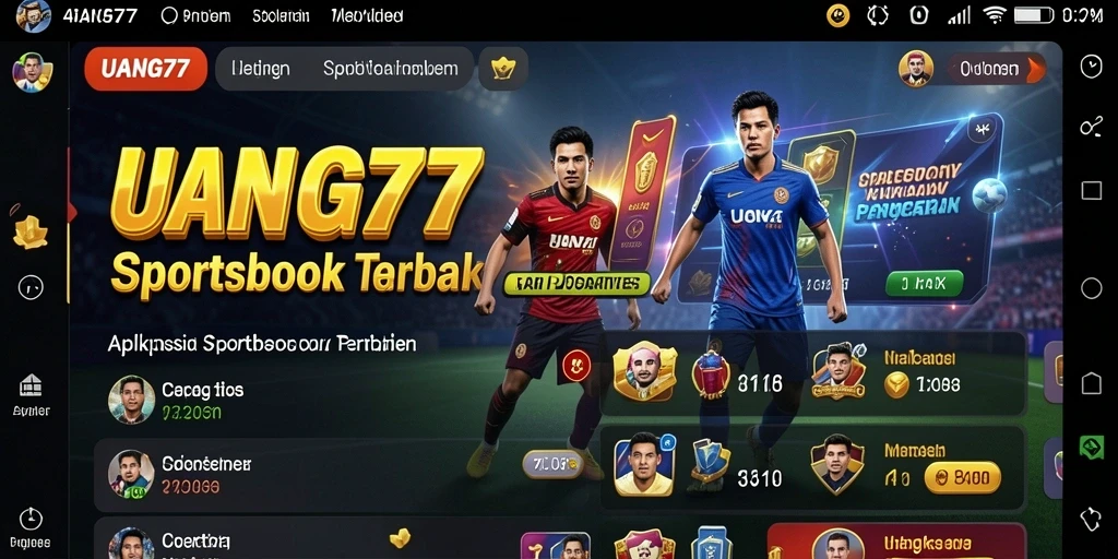 Tampilan utama UANG77 dengan fitur taruhan olahraga yang lengkap.