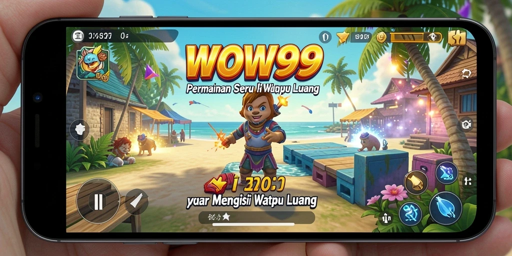 Tampilan gameplay WOW99 yang penuh warna dan seru.