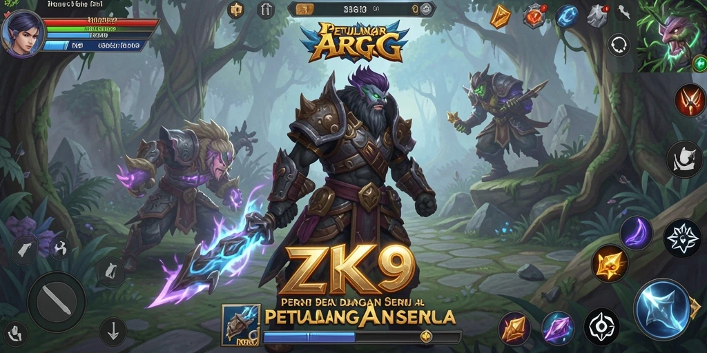 Tampilan gameplay seru dan menakjubkan dalam ZK9.