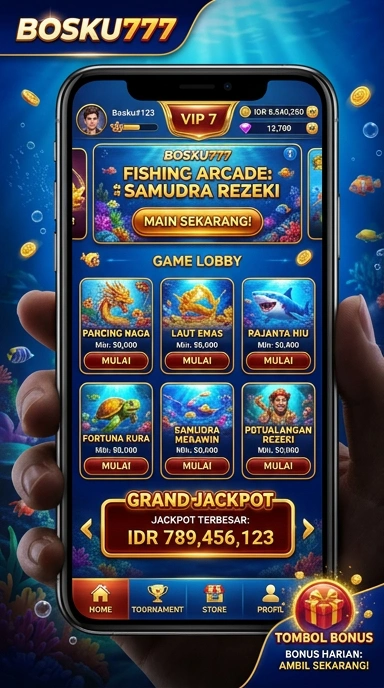 Screenshot aplikasi bosku777 dengan berbagai opsi unduh.